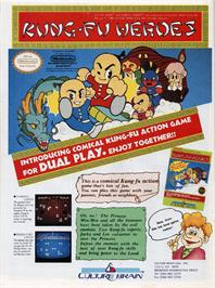 Advert for Kung-Fu Heroes on the Nintendo NES.