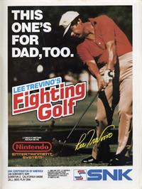 Advert for Lee Trevino's Fighting Golf on the Nintendo NES.