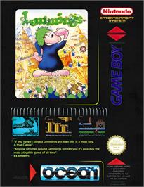 Advert for Lemmings on the Nintendo NES.