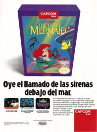 Advert for Little Mermaid on the Nintendo NES.