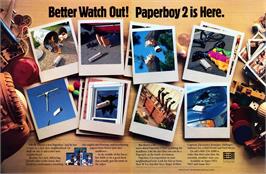 Advert for Paperboy 2 on the Nintendo NES.