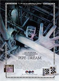 Advert for Pipe Dream on the Nintendo NES.