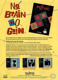 Advert for Puzznic on the Nintendo NES.