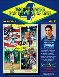 Advert for Quattro Sports on the Nintendo NES.