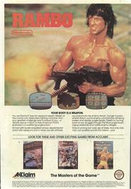 Advert for Rambo on the Nintendo NES.