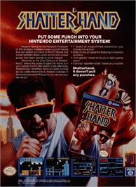Advert for Shatterhand on the Nintendo NES.