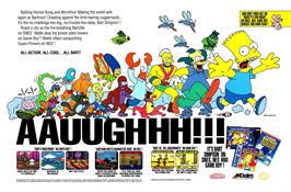 Advert for Simpsons: Bartman Meets Radioactive Man on the Nintendo NES.