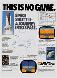 Advert for Space Shuttle Project on the Nintendo NES.