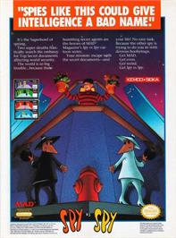 Advert for Spy Vs Spy on the Nintendo NES.