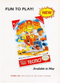 Advert for Tecmo Baseball on the Nintendo NES.