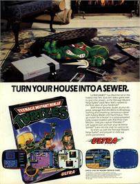 Advert for Teenage Mutant Ninja Turtles on the Microsoft DOS.