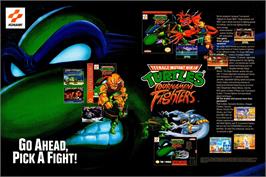 Advert for Teenage Mutant Ninja Turtles - Tournament Fighters on the Sega Nomad.
