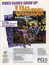 Advert for Ultima III: Exodus on the Nintendo NES.