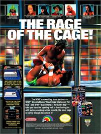 Advert for Wwf Wrestlemania - Steel Cage Challenge on the Sega Master System.