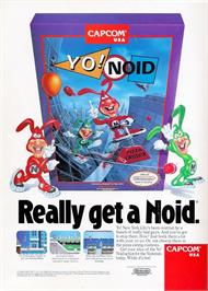 Advert for Yo! Noid on the Nintendo NES.