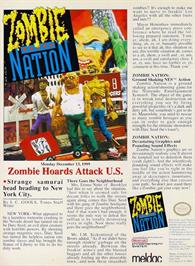 Advert for Zombie Nation on the Nintendo NES.