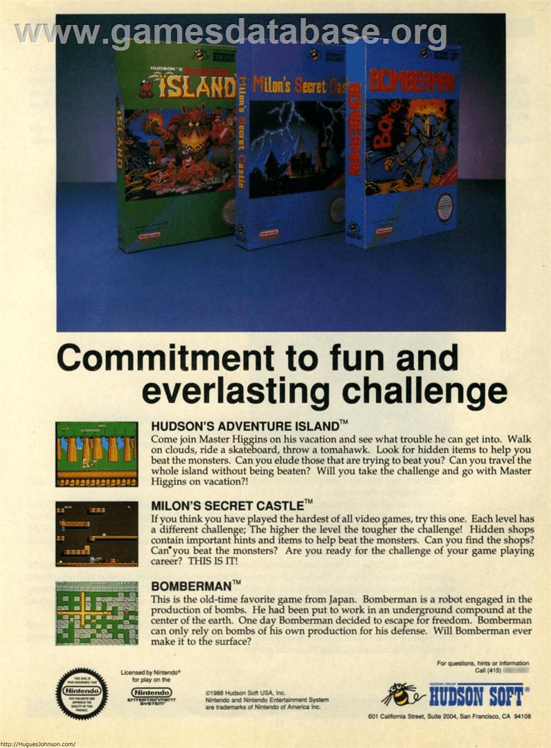 Bomberman - MSX - Artwork - Advert
