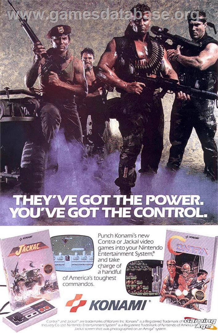 Contra - Nintendo NES - Artwork - Advert