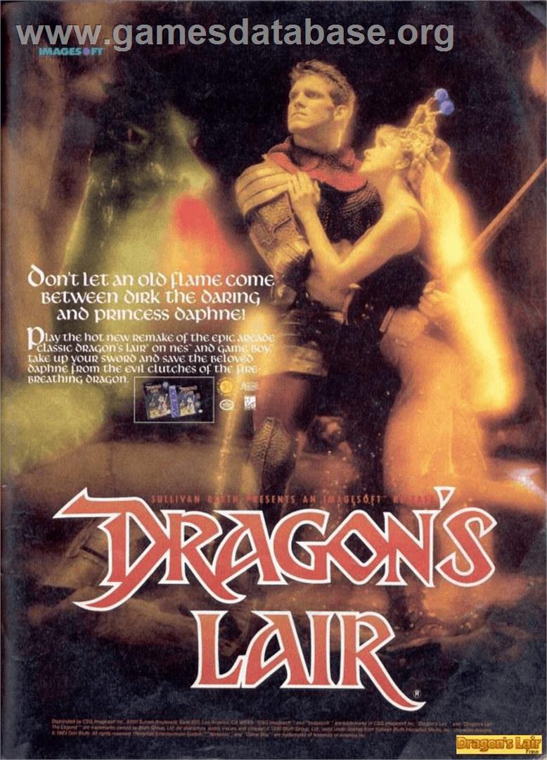 Dragon's Lair - Nintendo NES - Artwork - Advert