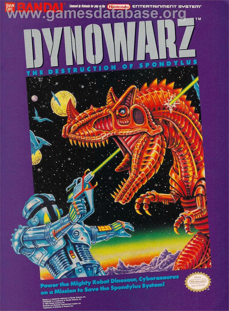 Dynowarz: Destruction of Spondylus - Nintendo NES - Artwork - Advert