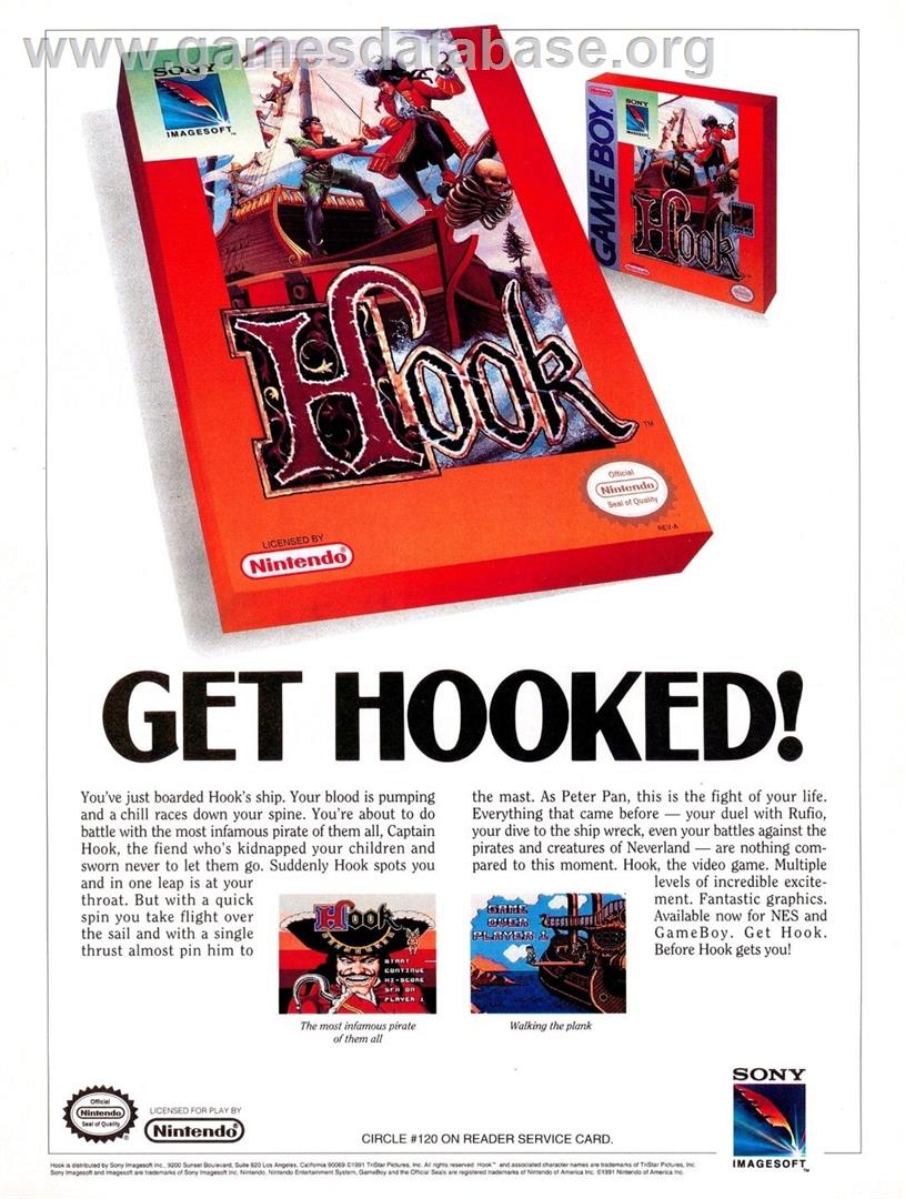 Hook - Nintendo NES - Artwork - Advert