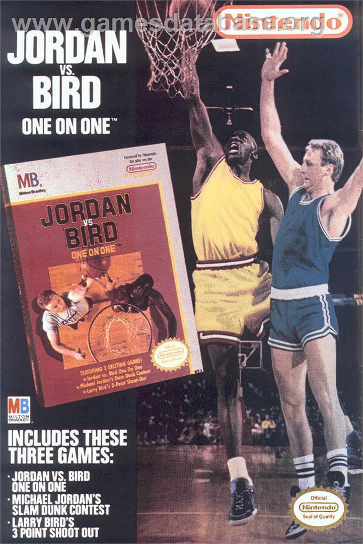 Jordan vs. Bird: One-on-One - Sega Nomad - Artwork - Advert