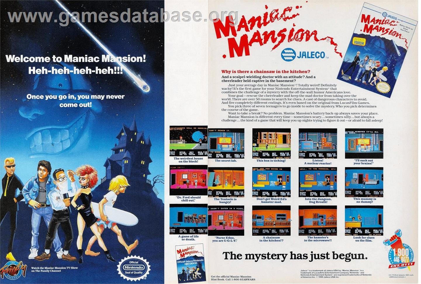 Maniac Mansion - Microsoft Windows - Artwork - Advert