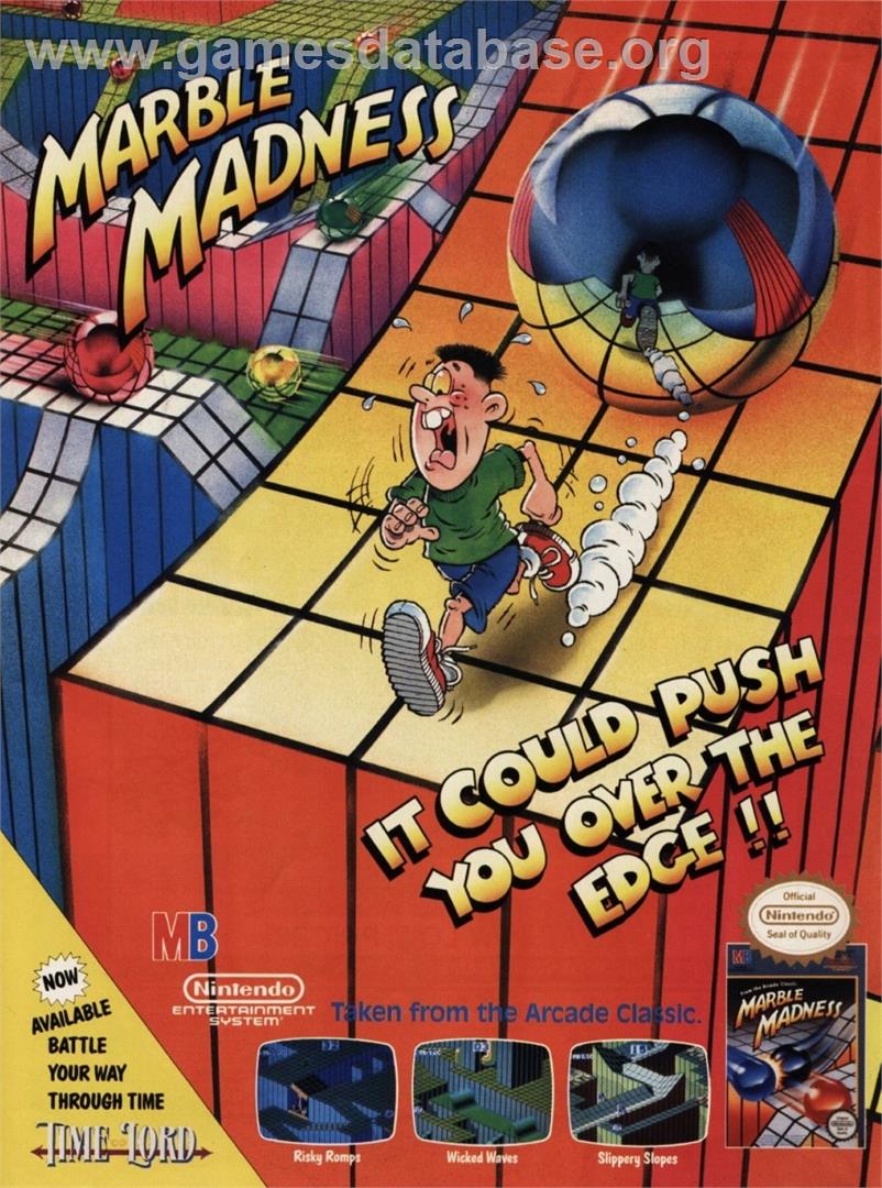 Marble Madness - Nintendo NES - Artwork - Advert