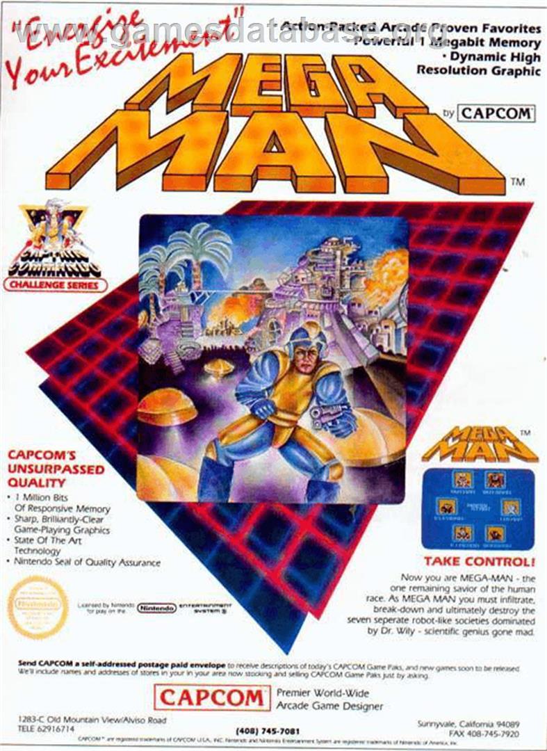 Mega Man - Microsoft DOS - Artwork - Advert