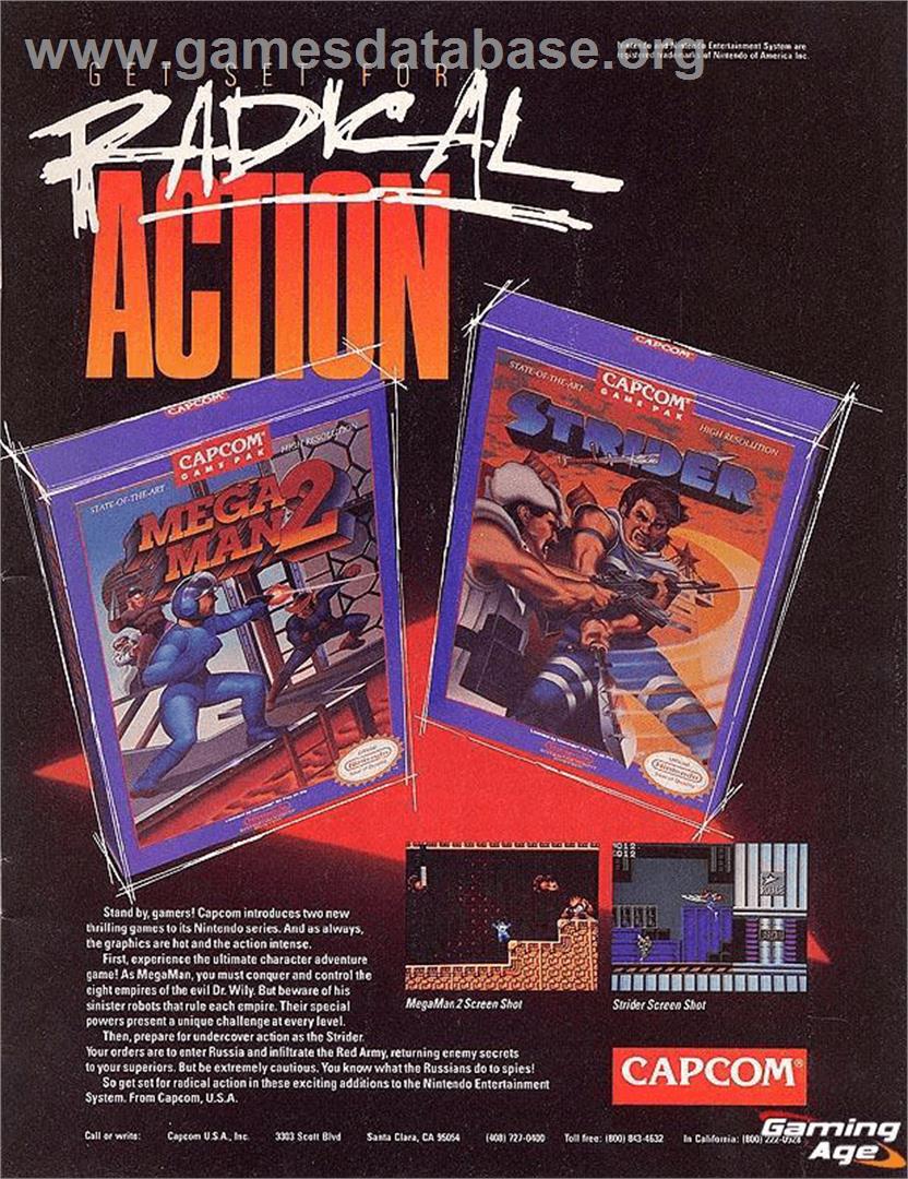 Mega Man 2 - Nintendo Game Boy - Artwork - Advert