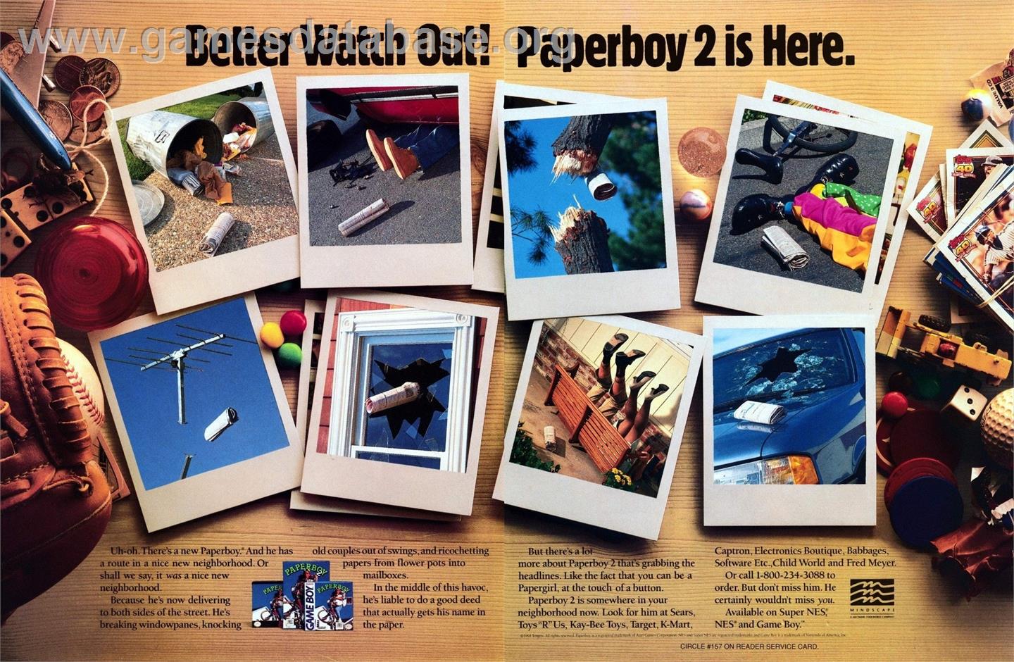 Paperboy 2 - Nintendo NES - Artwork - Advert