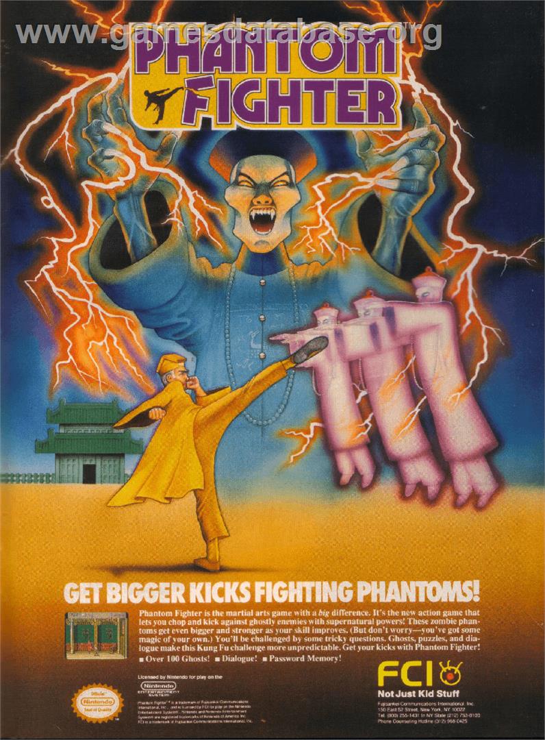 Phantom Fighter - Nintendo NES - Artwork - Advert