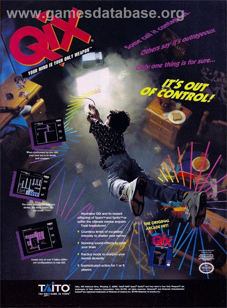 Qix - MSX 2 - Artwork - Advert