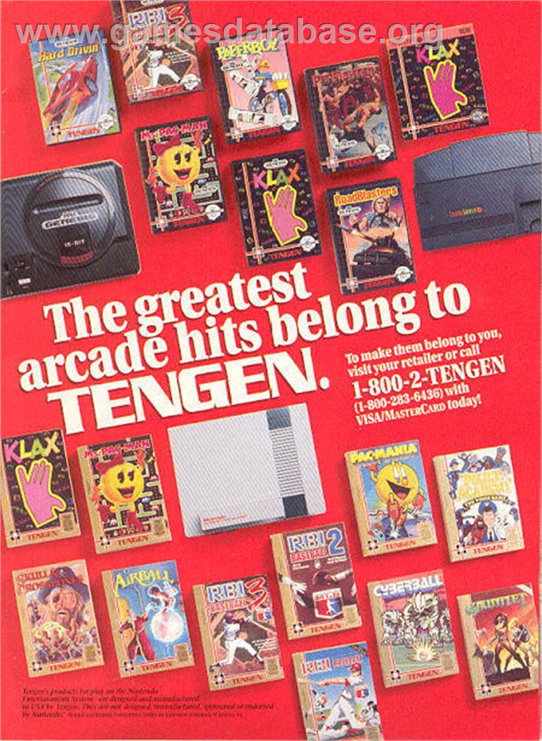 RBI Baseball 2 - Nintendo NES - Artwork - Advert