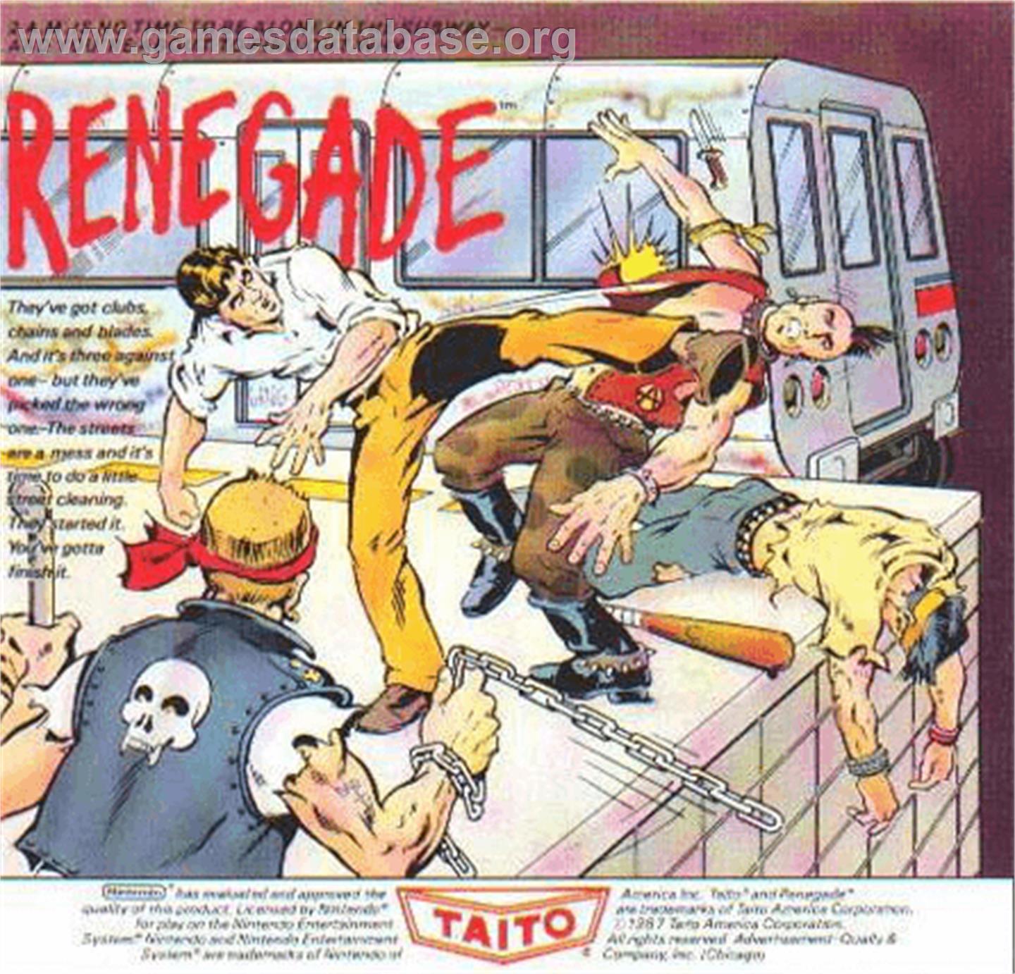 Renegade - Nintendo NES - Artwork - Advert
