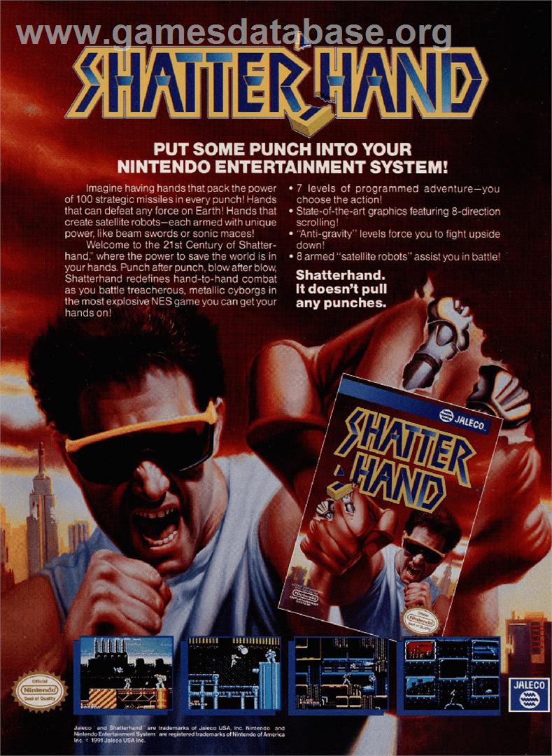 Shatterhand - Nintendo NES - Artwork - Advert