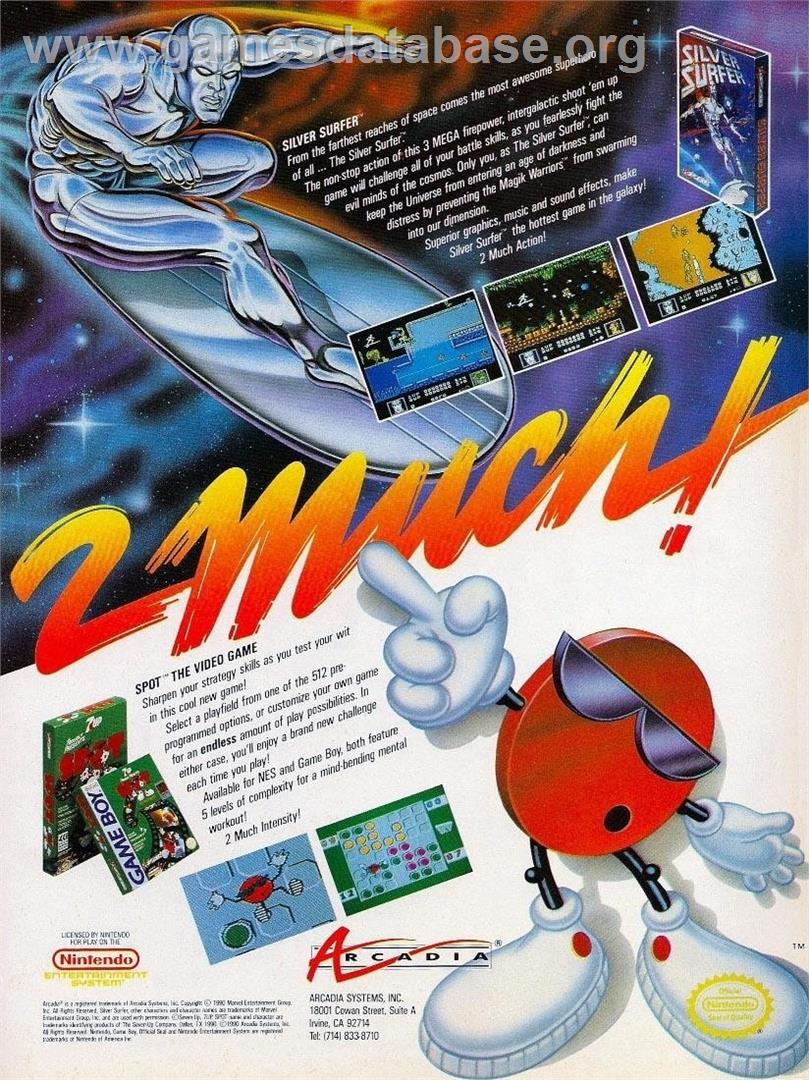 Spot - The Video Game - Nintendo NES - Artwork - Advert