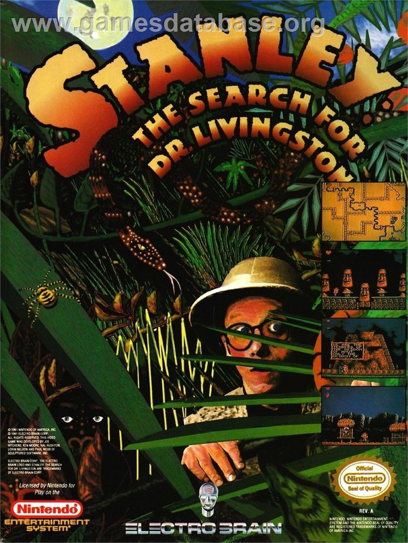 Stanley: The Search for Dr. Livingston - Nintendo NES - Artwork - Advert
