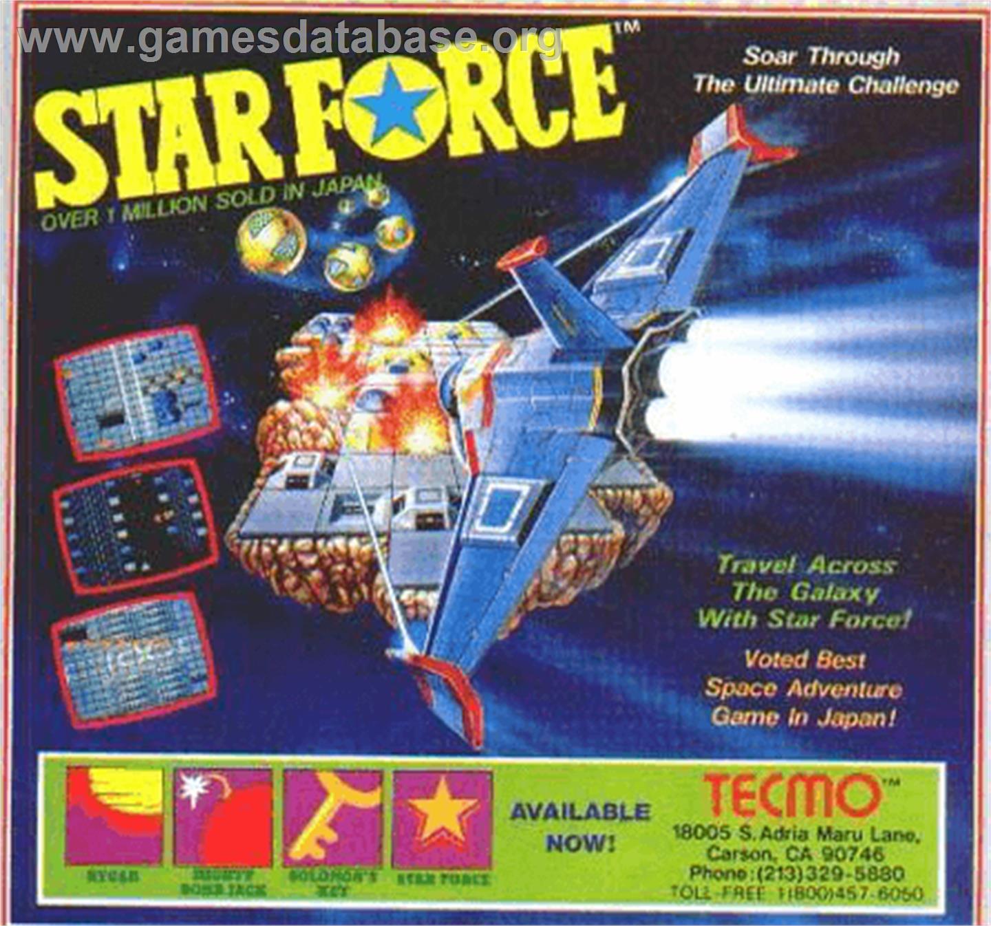 Star Force - Nintendo NES - Artwork - Advert