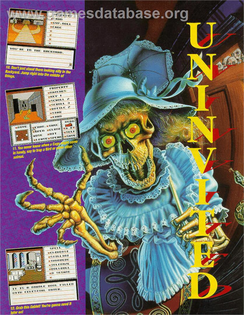 Uninvited - Microsoft DOS - Artwork - Advert