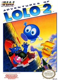 Box cover for Adventures Of Lolo 2 on the Nintendo NES.