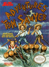 Box cover for Adventures of Tom Sawyer on the Nintendo NES.
