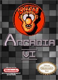 Box cover for Arcadia 6 on the Nintendo NES.