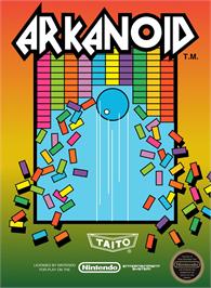 Box cover for Arkanoid on the Nintendo NES.
