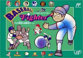 Box cover for Baseball Fighter on the Nintendo NES.
