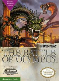 Box cover for Battle of Olympus on the Nintendo NES.