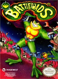 Box cover for Battletoads on the Nintendo NES.