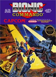 Box cover for Bionic Commando on the Nintendo NES.