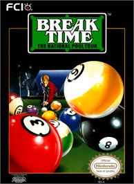 Box cover for Break Time: The National Pool Tour on the Nintendo NES.