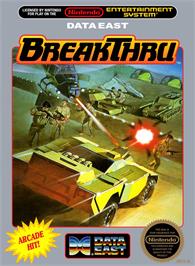 Box cover for Breakthru on the Nintendo NES.